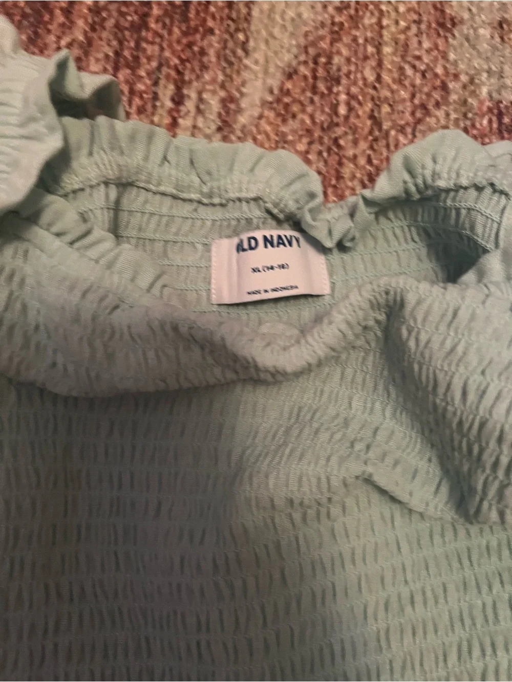 Old Navy Light green Smocked Wide-Leg Jumpsuit with Ruffle Straps